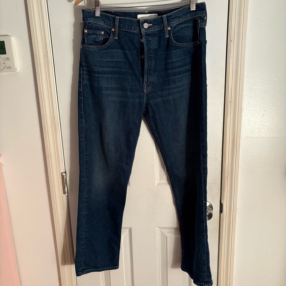 MOTHER Superior The Tomcat Ankle Button Fly Jeans in Cannonball Wash 32 - Picture 6 of 15